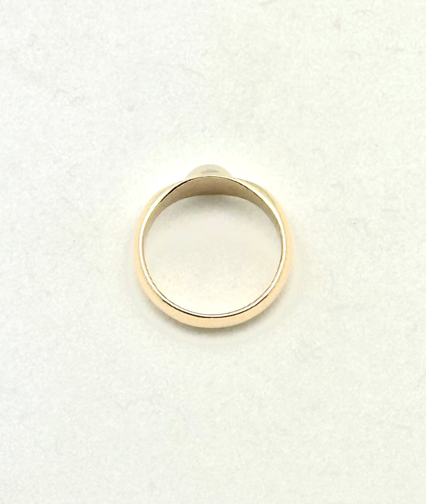 DC Yellow and White Gold Ring