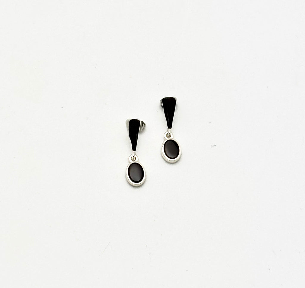 Black Onyx Drop Earrings