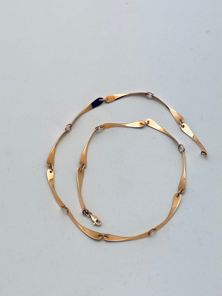 Forged Gold Chain Necklace