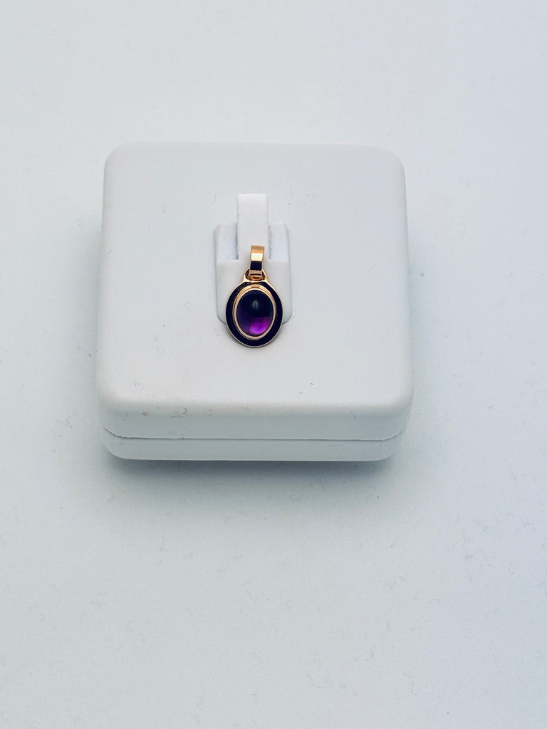Amethyst Cabochon Pendant
