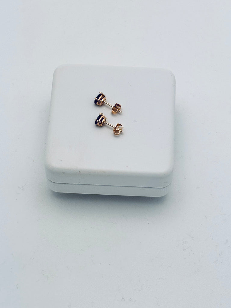 Amethyst Stud Earrings