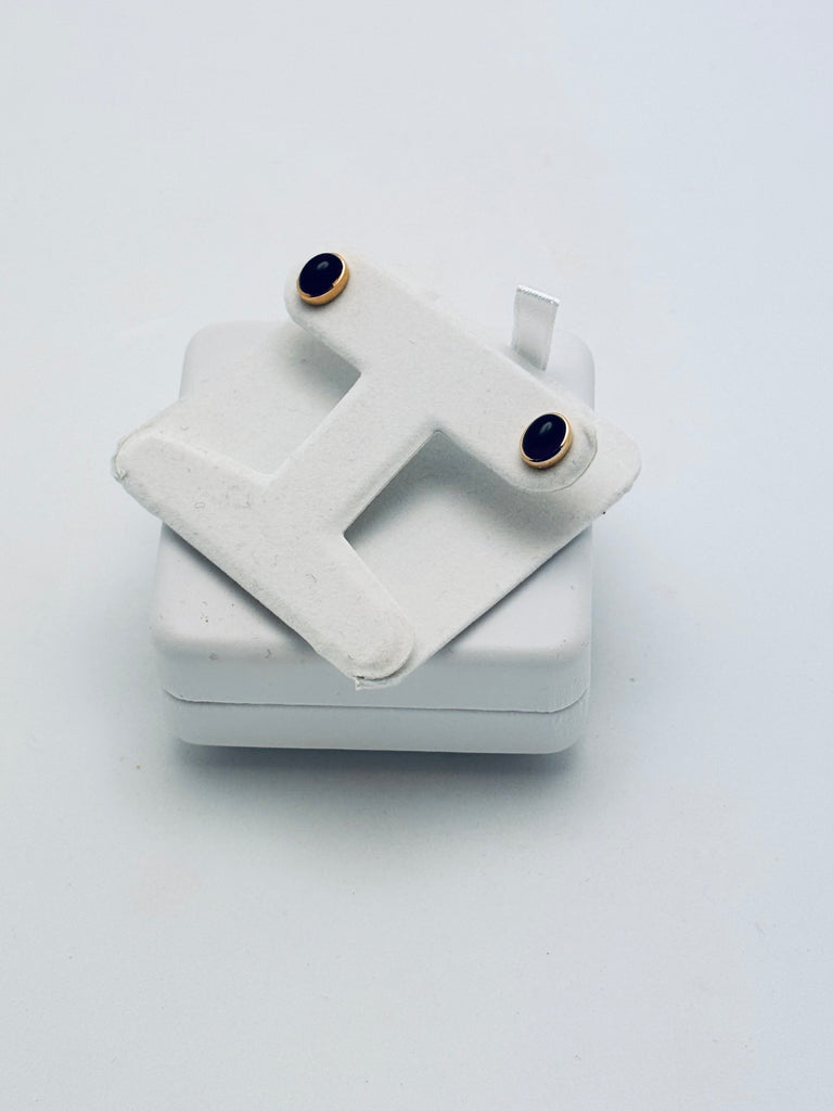 Amethyst Cabochon Studs