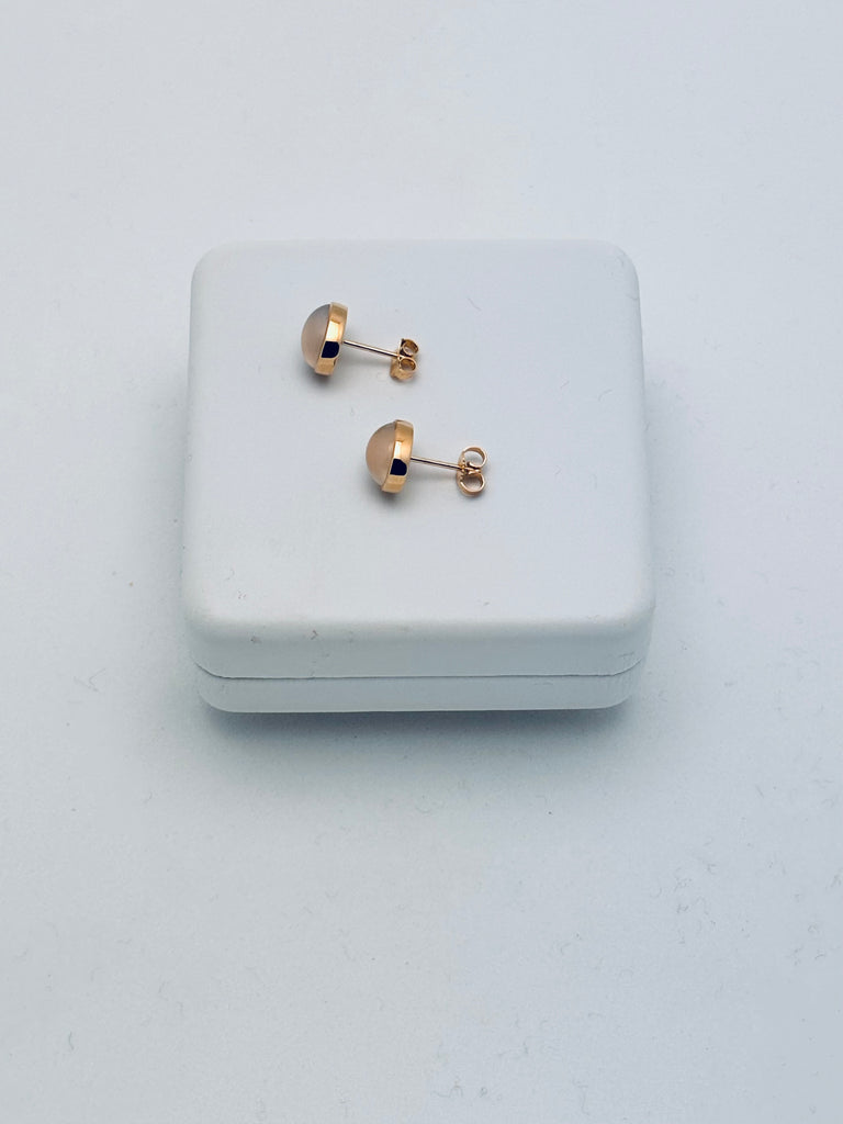 Moonstone Stud Earrings