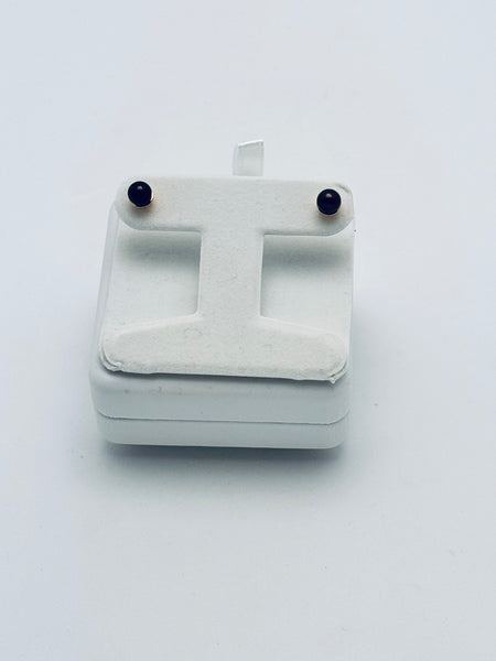 Japanese Black Pearl Stud Earrings