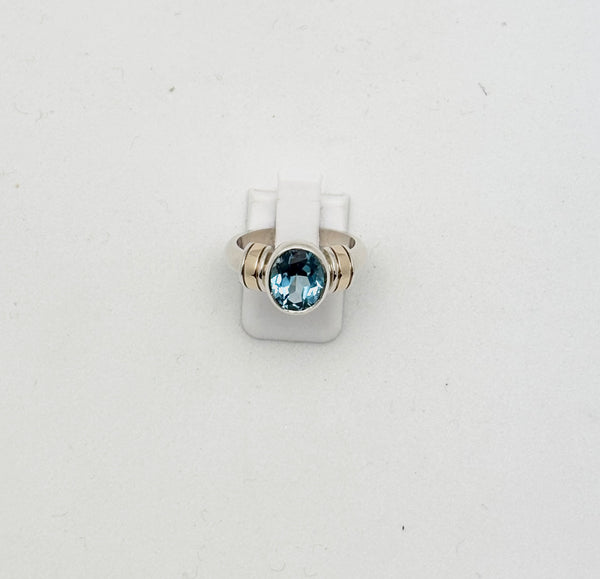 Swiss Blue Topaz Ring