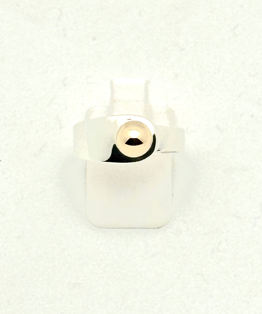 DC Sterling and Gold Asymmetrical Ring