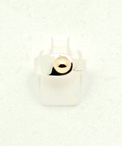 DC Sterling and Gold Asymmetrical Ring