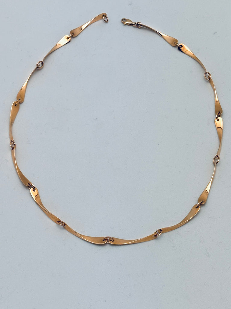 Forged Gold Chain Necklace