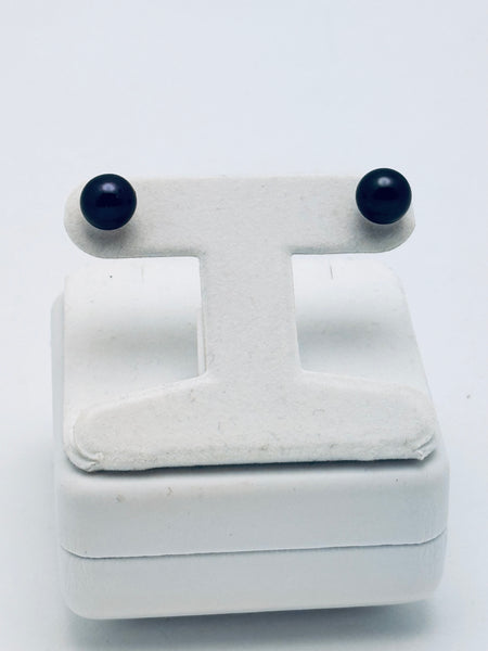 Big Black Pearl Studs