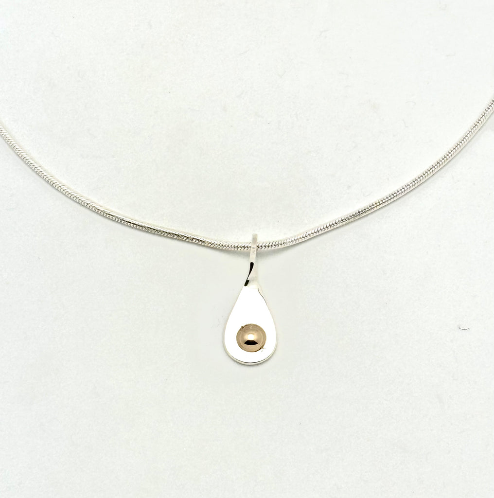 DC Sterling and Gold Pendant