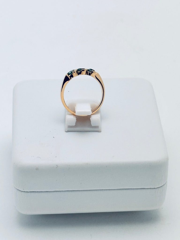 Swiss Blue Topaz triplet Ring