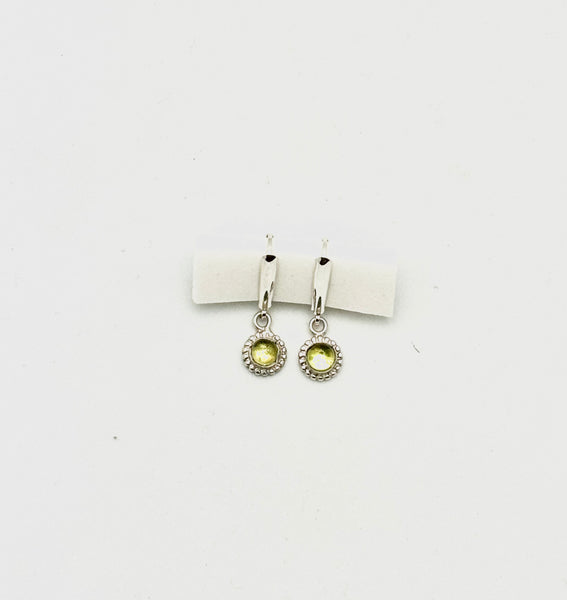 Peridot Leverback Earrings