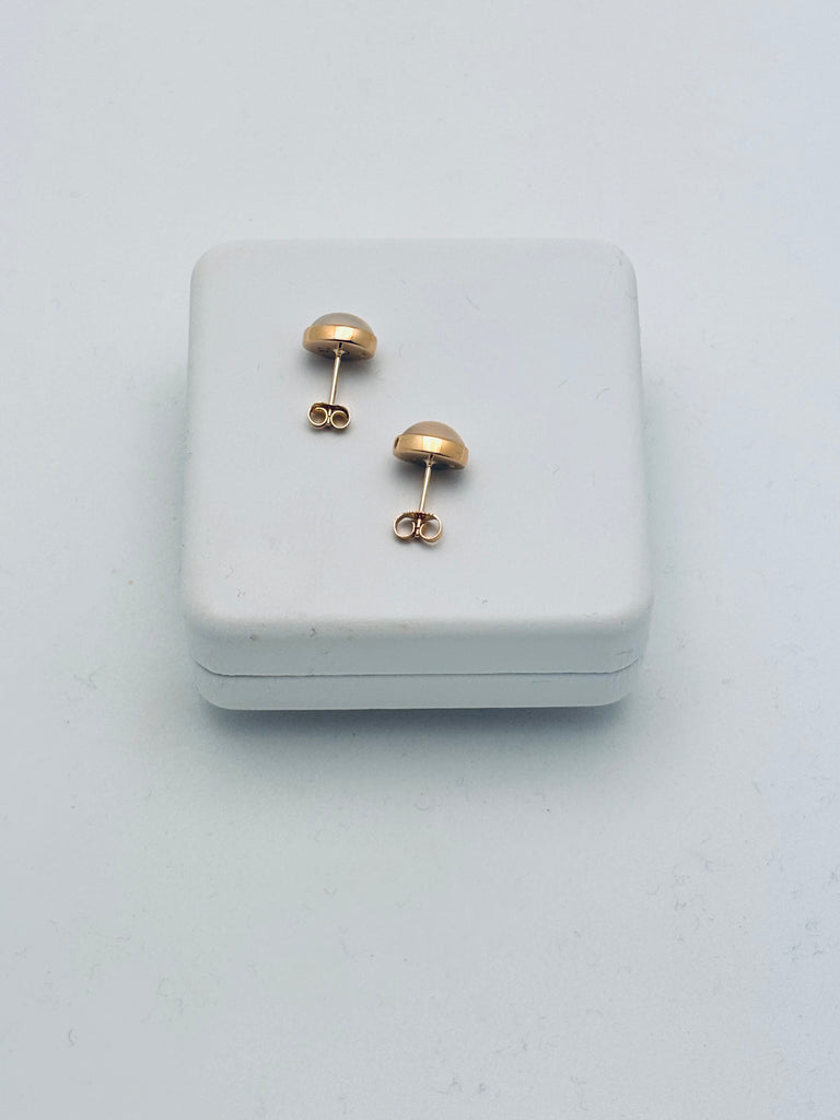 Moonstone Stud Earrings