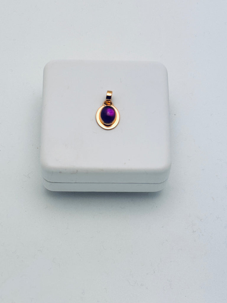 Amethyst Cabochon Pendant
