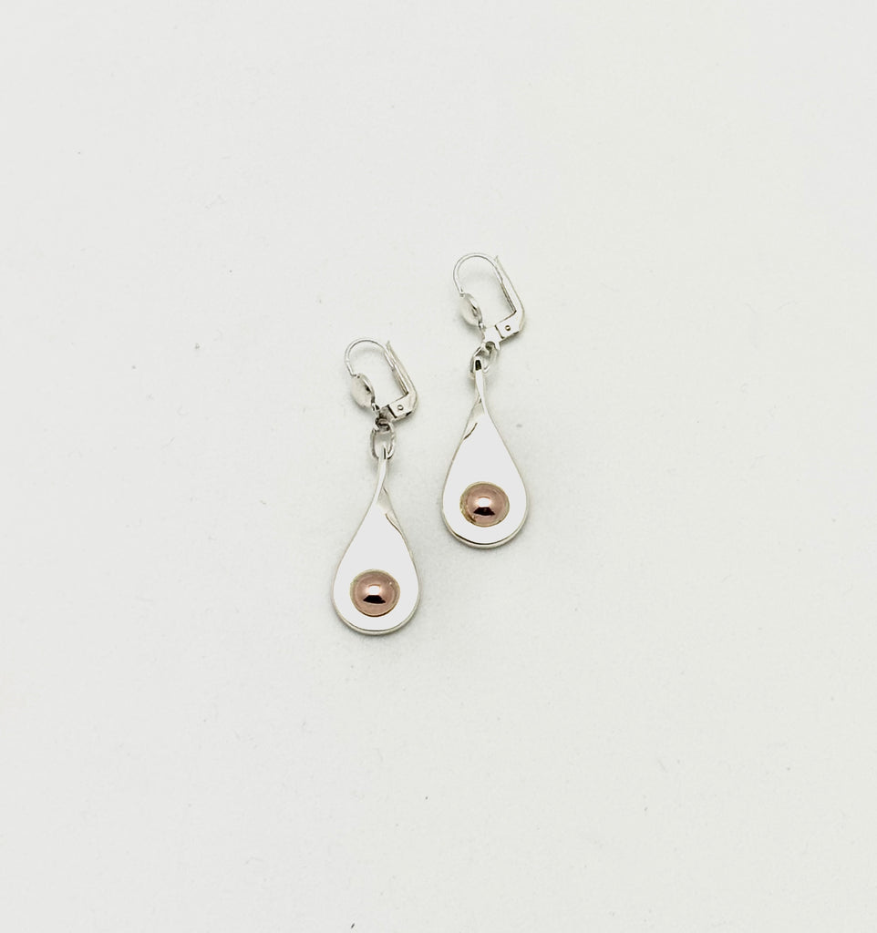 DC Sterling Red Gold Earrings