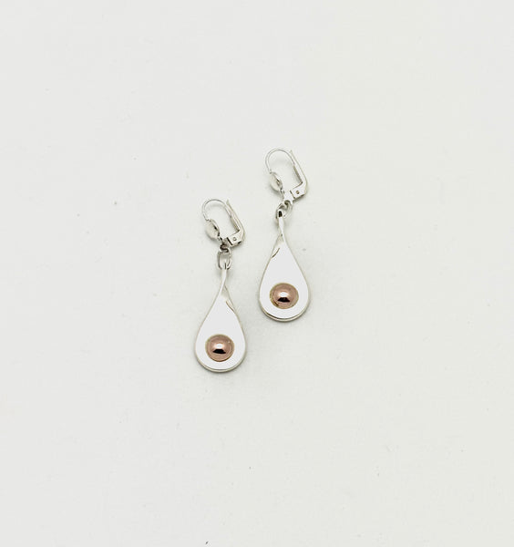 DC Sterling Red Gold Earrings