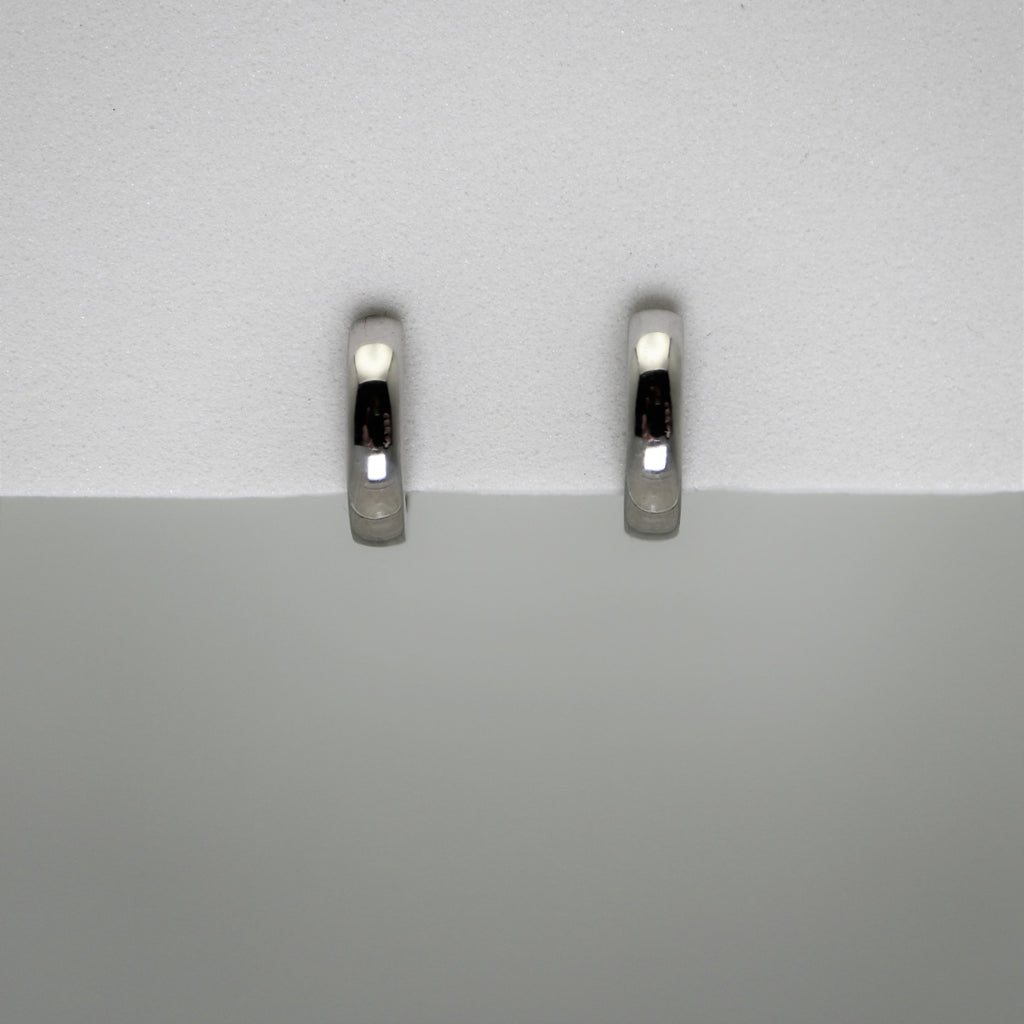 Hoops: Grace White 11.5 mm