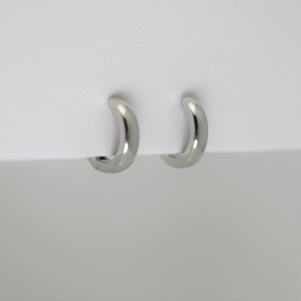 Hoops: Grace White 11.5 mm